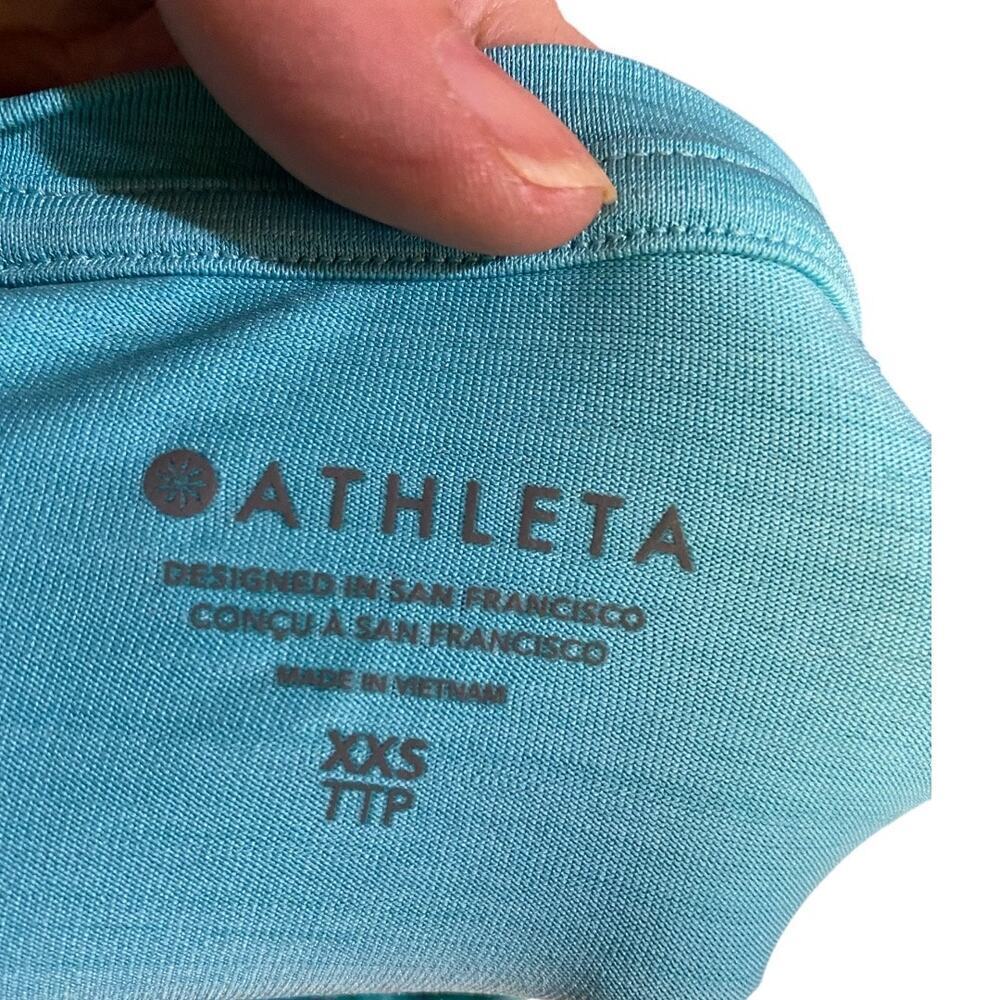Athleta FASTEST TRACK HALF ZIP Size XXS in Flash Blue - Picture 6 of 10